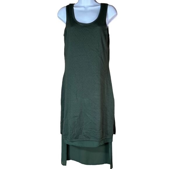 Cluny Olive Green Sleeveless Knit Dress - Picture 1 of 11